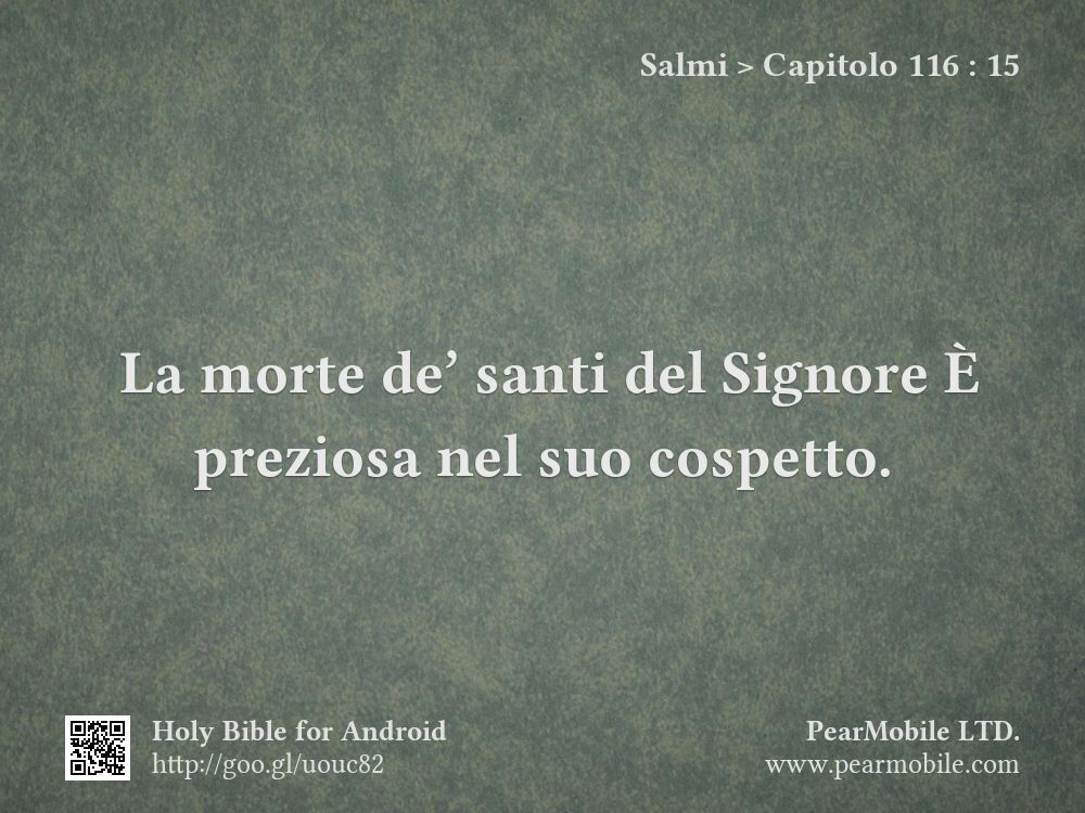 Salmi, Capitolo 116:15